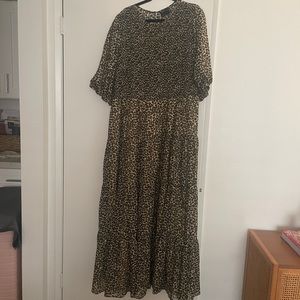 Long leopard dress